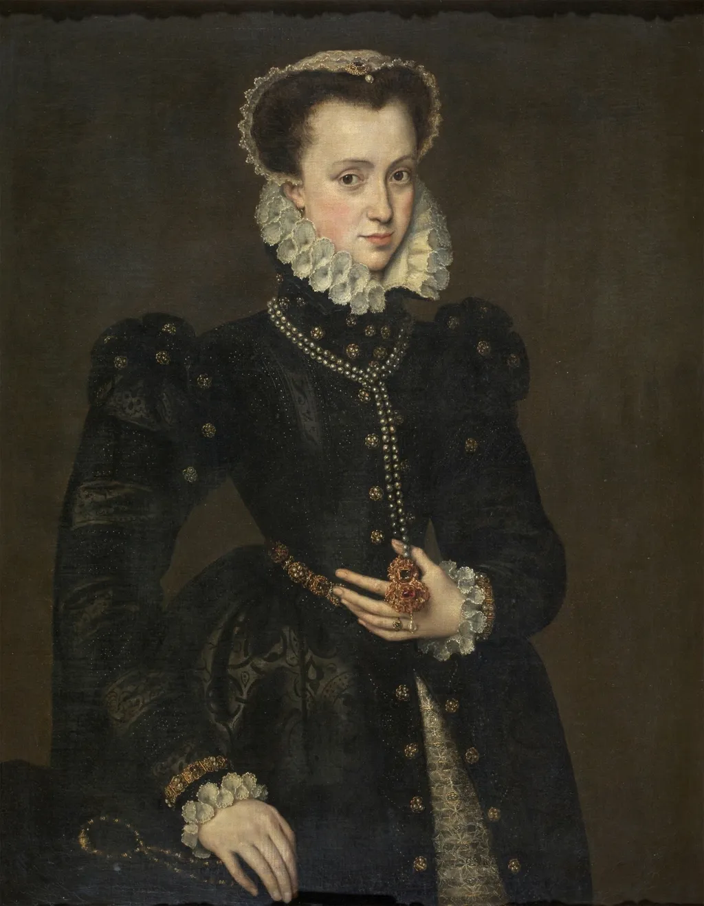 Portrait of a Lady, by Antonis Mor, oil, 1538