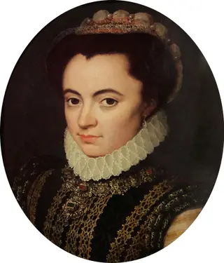 Portrait of Maria of Portugal, Duchess of Parma (1538-1577)., by Antonis Mor, 1555