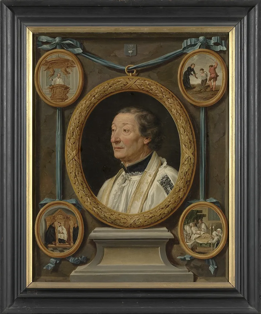 Portret van J.B. Raepsaet, by Antonius Suweyns, oil, 1770