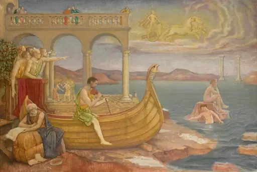 The Building of the 'Argo', by Antoon Derkinderen