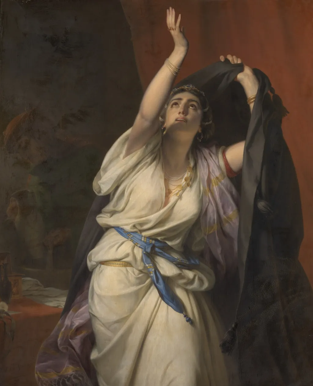 Judith's Prayer, by Antoon Van Ysendyck, oil, 1848
