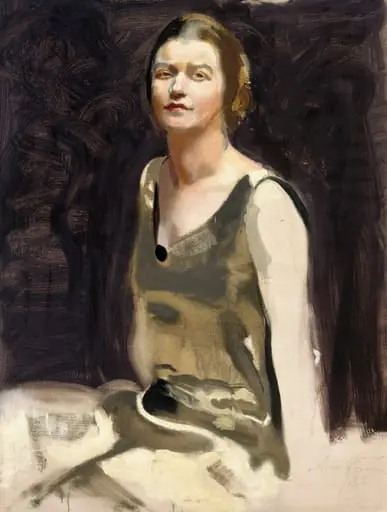 Harjoitelma naisen muotokuvaa varten (tohtorinna Edith von Bonsdorff), by Antti Favén