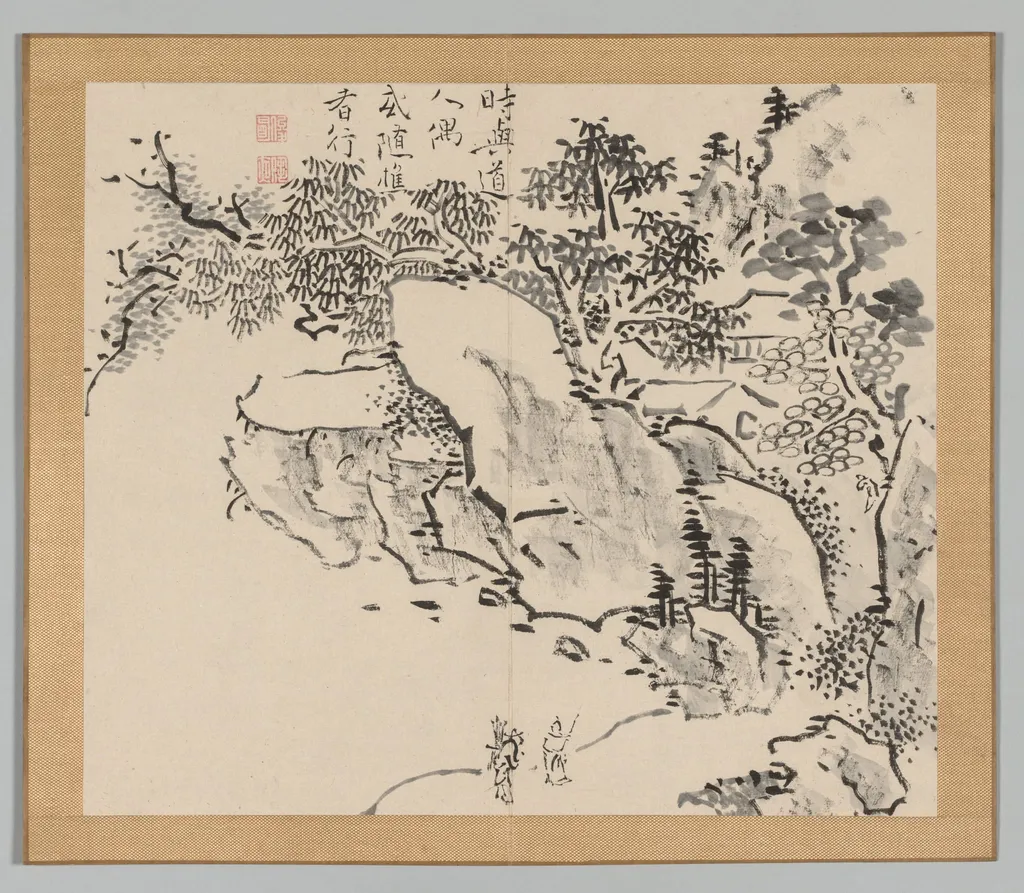 Reverberations of Taiga, Volume 2 (leaf 34), by Aoki Shukuya, 1704