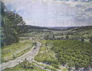 Вид от села Узкое (Москва за 12 вёрст), by Apollinary Vasnetsov, 1930