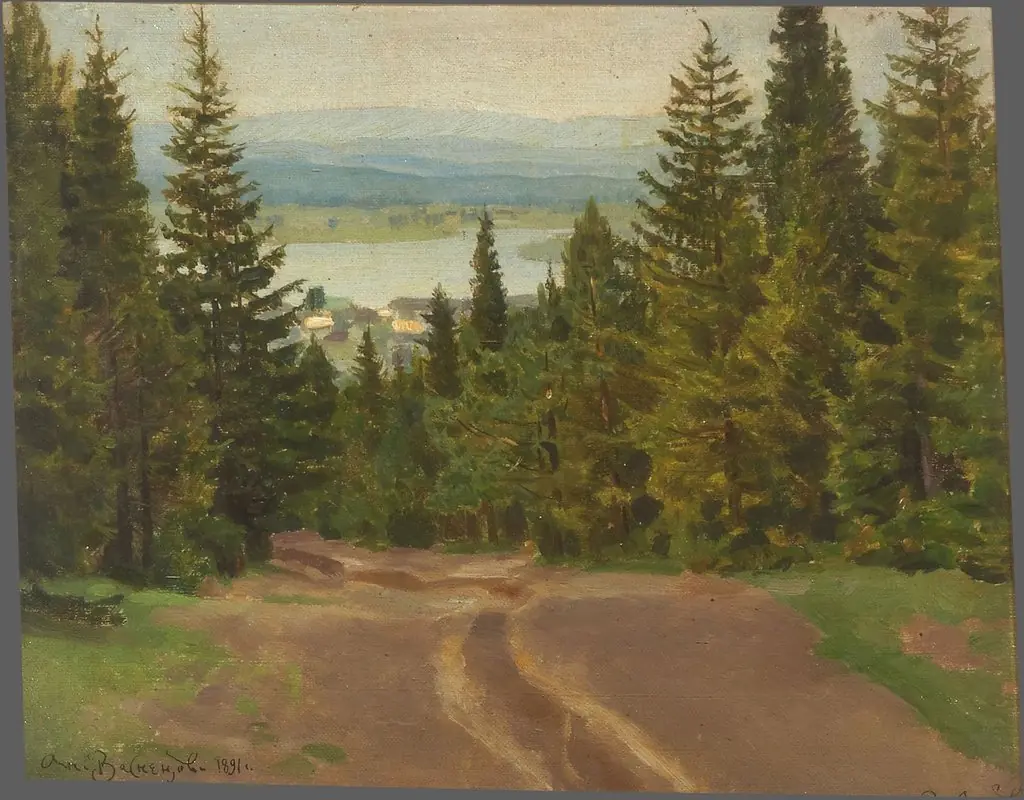 A road to the Blagodat mountain, by Apollinary Vasnetsov