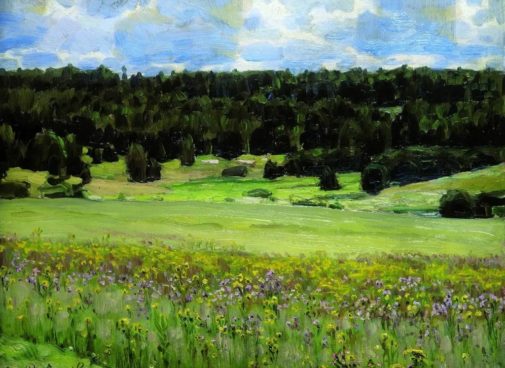 Abramtsevo horizons, by Apollinary Vasnetsov, oil, 1904