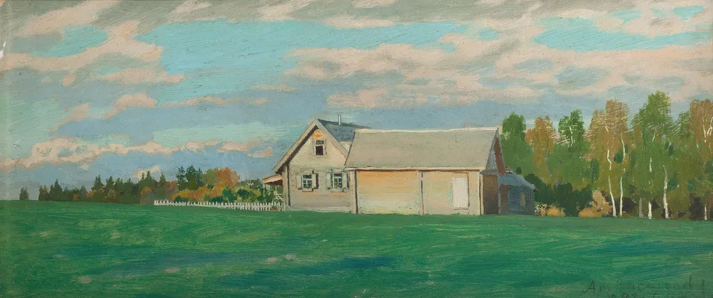 Abramtsevo. Yashka's house, by Apollinary Vasnetsov, oil, 1892