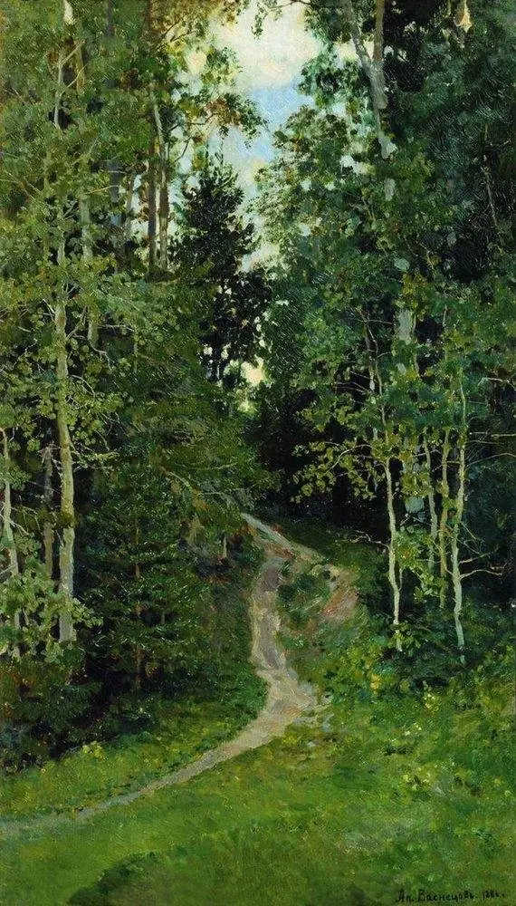 Aspens. Abramtsevo, by Apollinary Vasnetsov