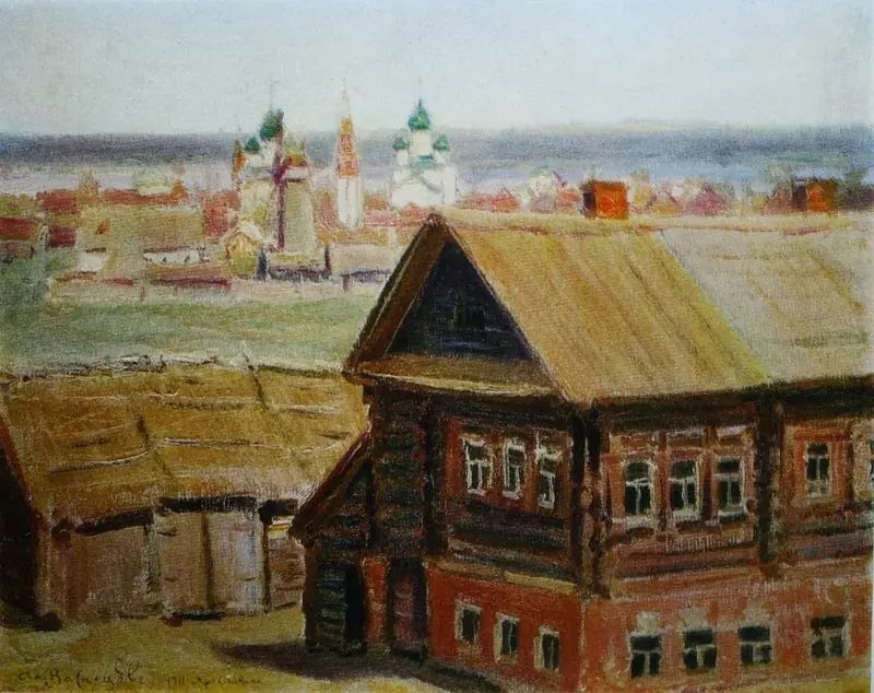 Cowsheds, by Apollinary Vasnetsov