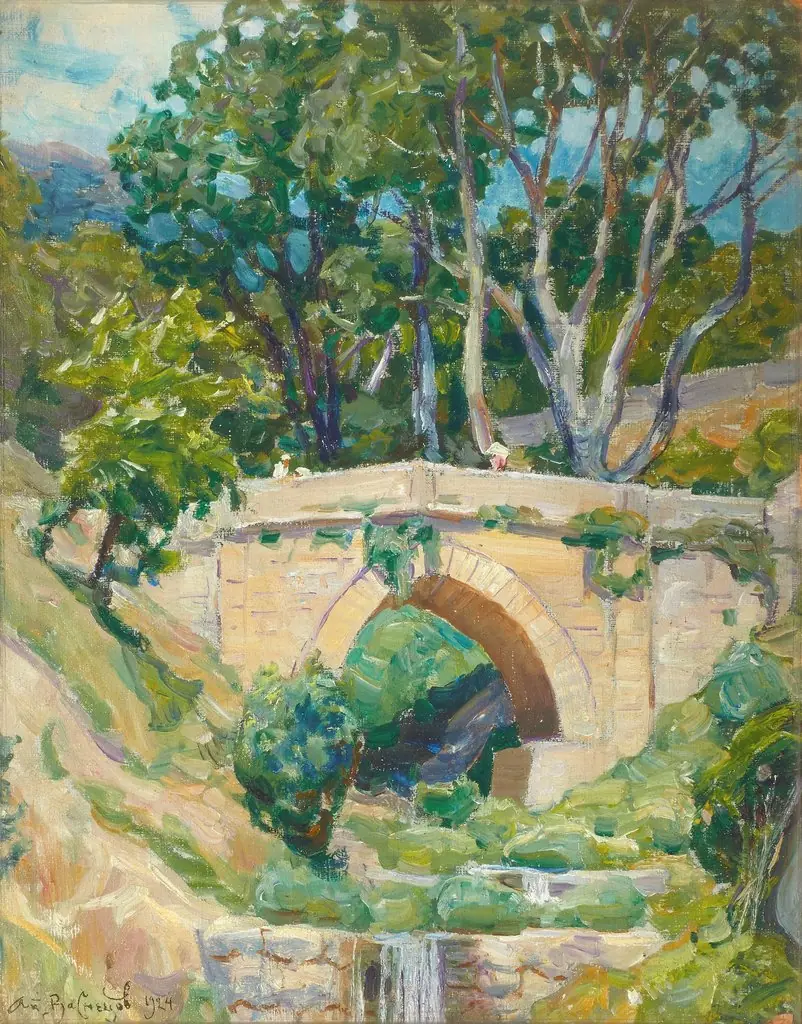 Crimea. Bridge in Koreiz, by Apollinary Vasnetsov