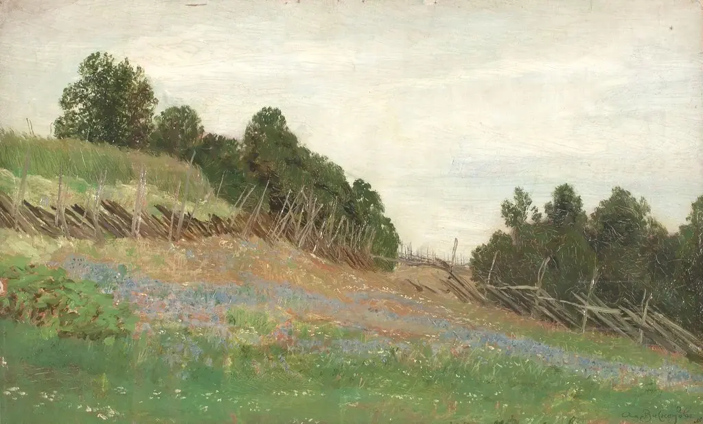 Finland. In a field, by Apollinary Vasnetsov