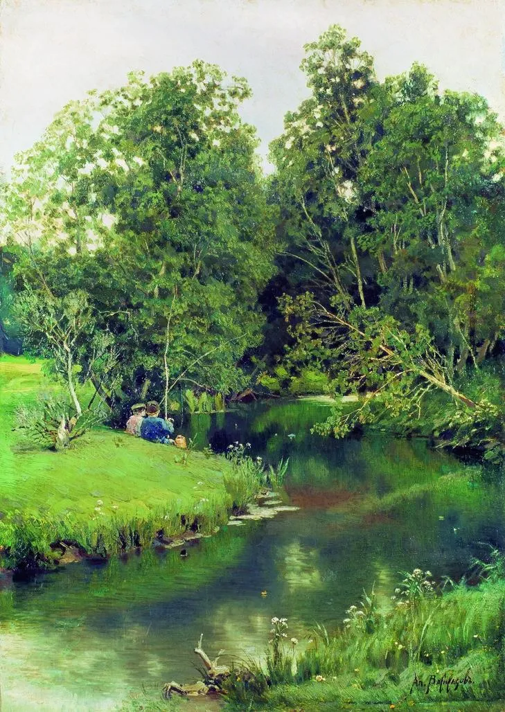 Fishermen, by Apollinary Vasnetsov, oil, 1904