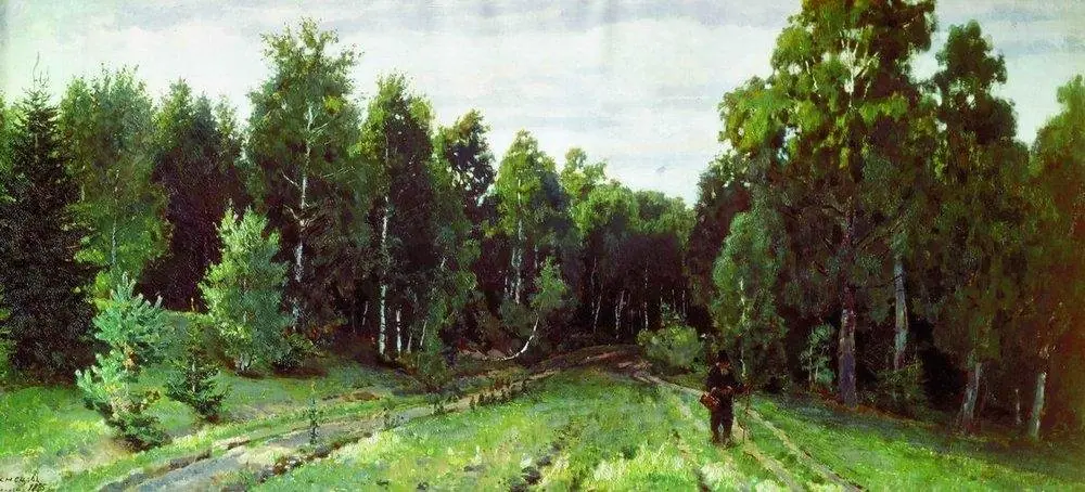 Forest path, by Apollinary Vasnetsov