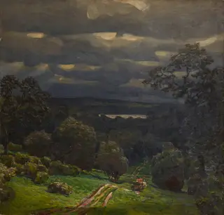 Gloomy day. Ural., by Apollinary Vasnetsov, 1919