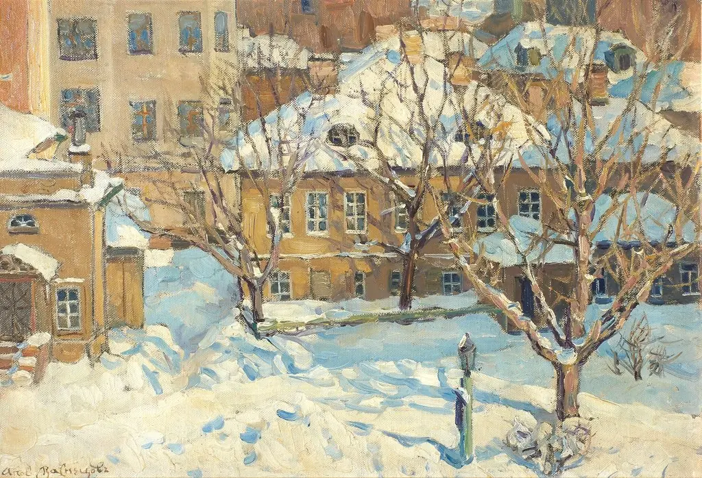 Moscow yard, by Apollinary Vasnetsov