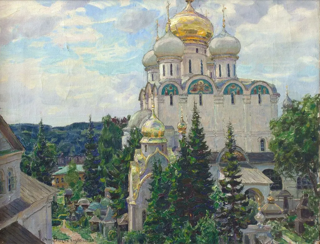 Novodevichy cathedral, by Apollinary Vasnetsov