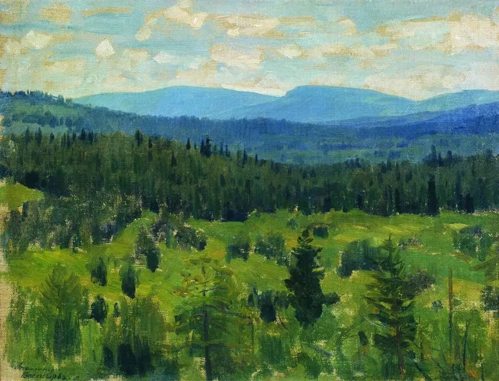 Urals landscape, by Apollinary Vasnetsov