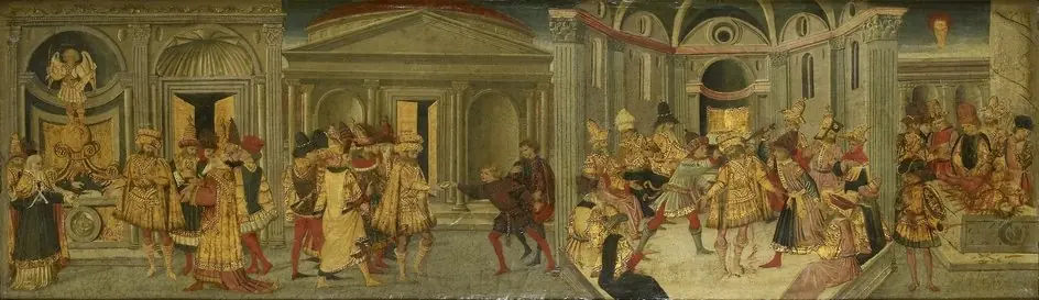 The Assassination and Funeral of Julius Caesar, by Apollonio di Giovanni