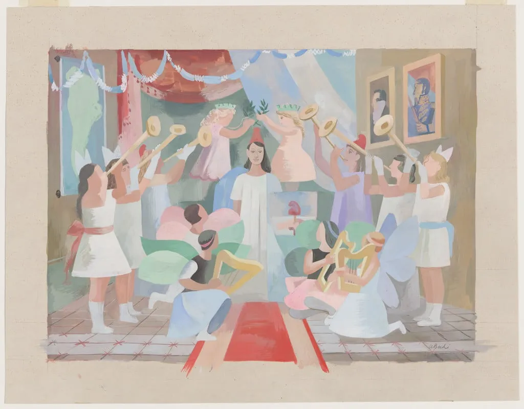 Untitled, by Aquiles Badi, tempera, 1935