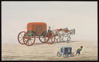 Araba or carriage, and a small araba for children