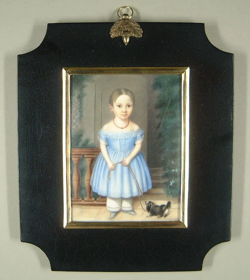 Mary R. Whitlock, by Aramenta Dianthe Vail, watercolor, 1843