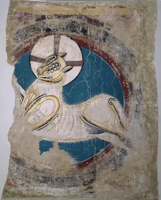 Arch of the Apocalyptic Lamb from Sant Climent de Taüll