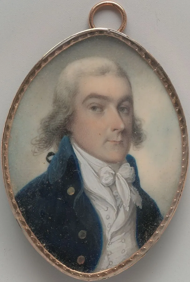 William Udall, by Archibald Robertson, watercolor, 1802