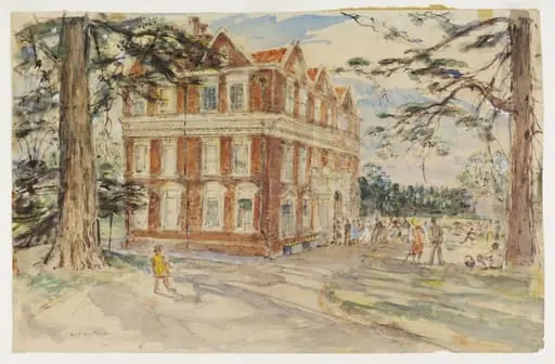 Boston House (Boston Manor Park) Brentford, by Archibald Standish Hartrick