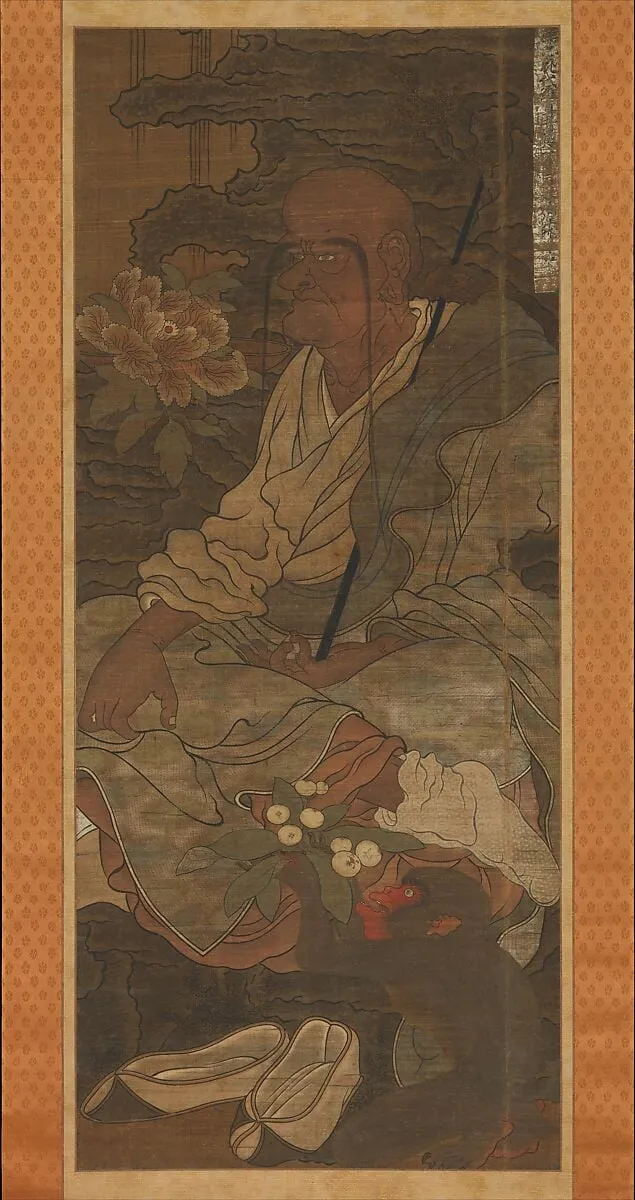 羅漢図(十六羅漢図の内)|Arhat from a series of sixteen Arhats, ink, 1364