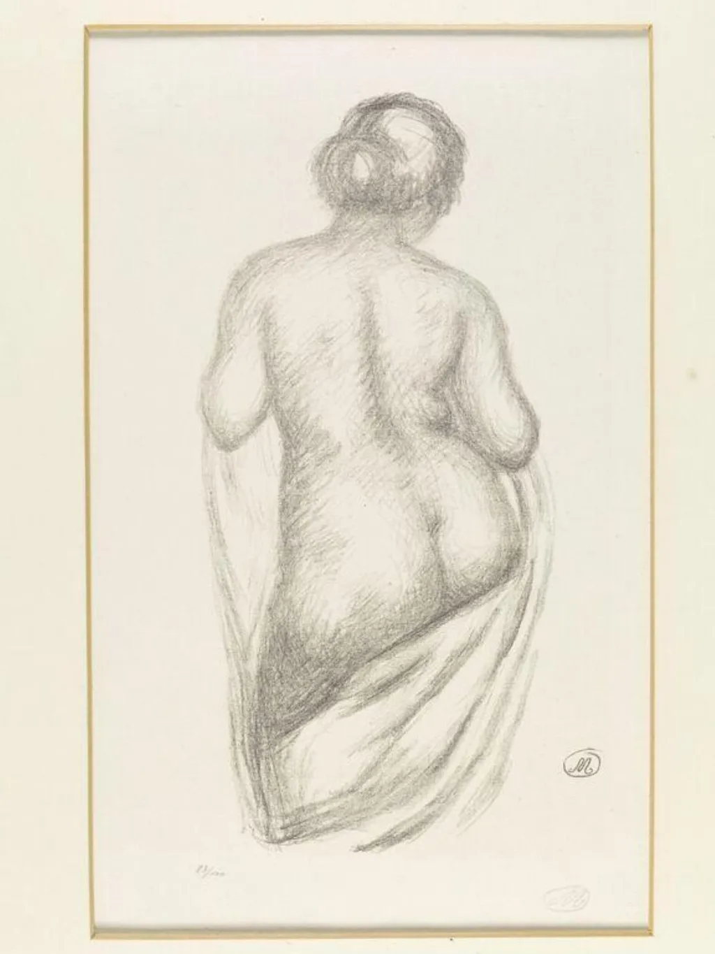 Femme vue de dos, by Aristide Maillol, 1924