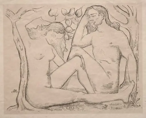 Nude Man and Woman, by Aristide Maillol