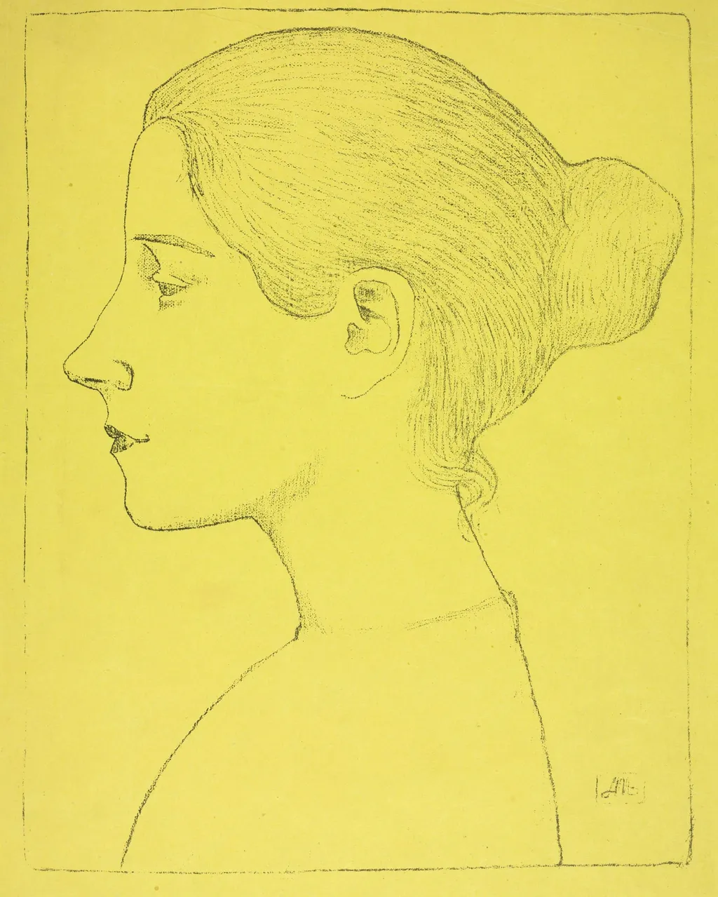 Portrait of a Young Woman (Profil de jeune fille), by Aristide Maillol, 1893