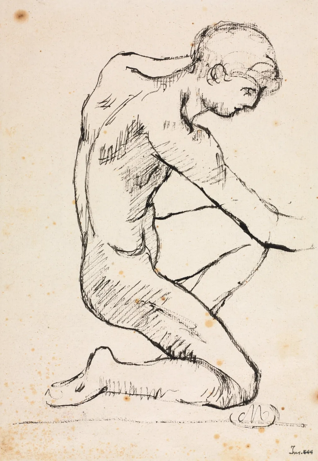 Study of a Male Nude, by Aristide Maillol, 1907