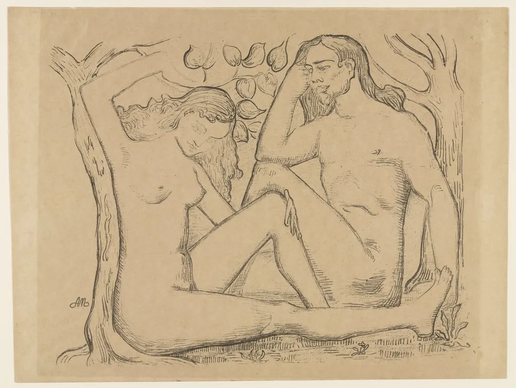 Untitled, by Aristide Maillol, ink, 1895