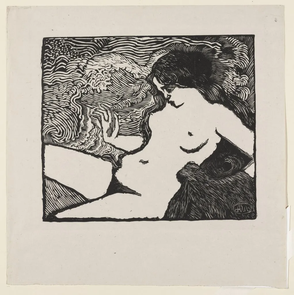 Untitled, by Aristide Maillol, ink, 1898