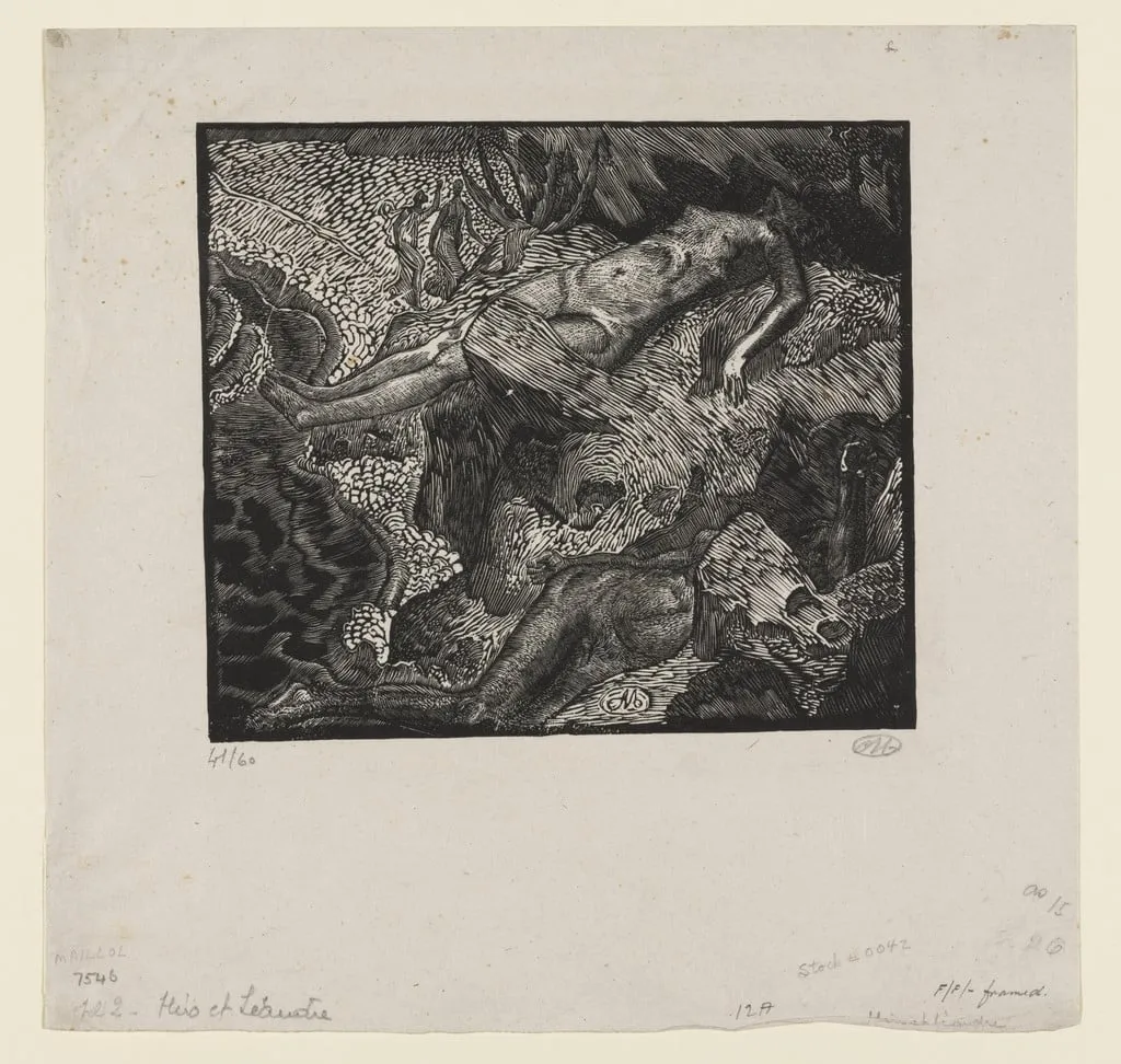 Untitled, by Aristide Maillol, ink, 1893