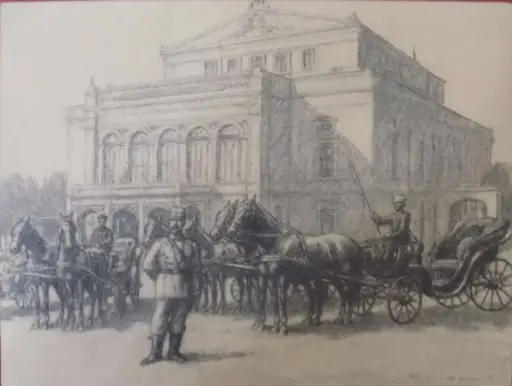 Piața Teatrului Național, by Aristomene Murnu-Gheorghiades