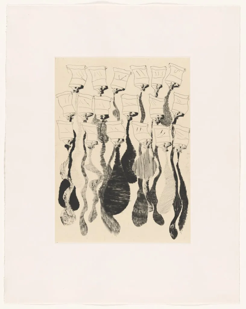 Untitled, by Arman, ink, 1980