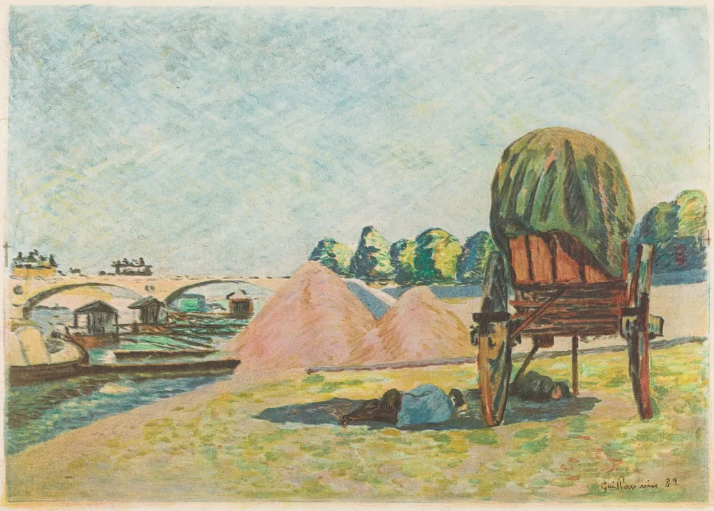Landscape, by Armand Guillaumin, ink, 1882