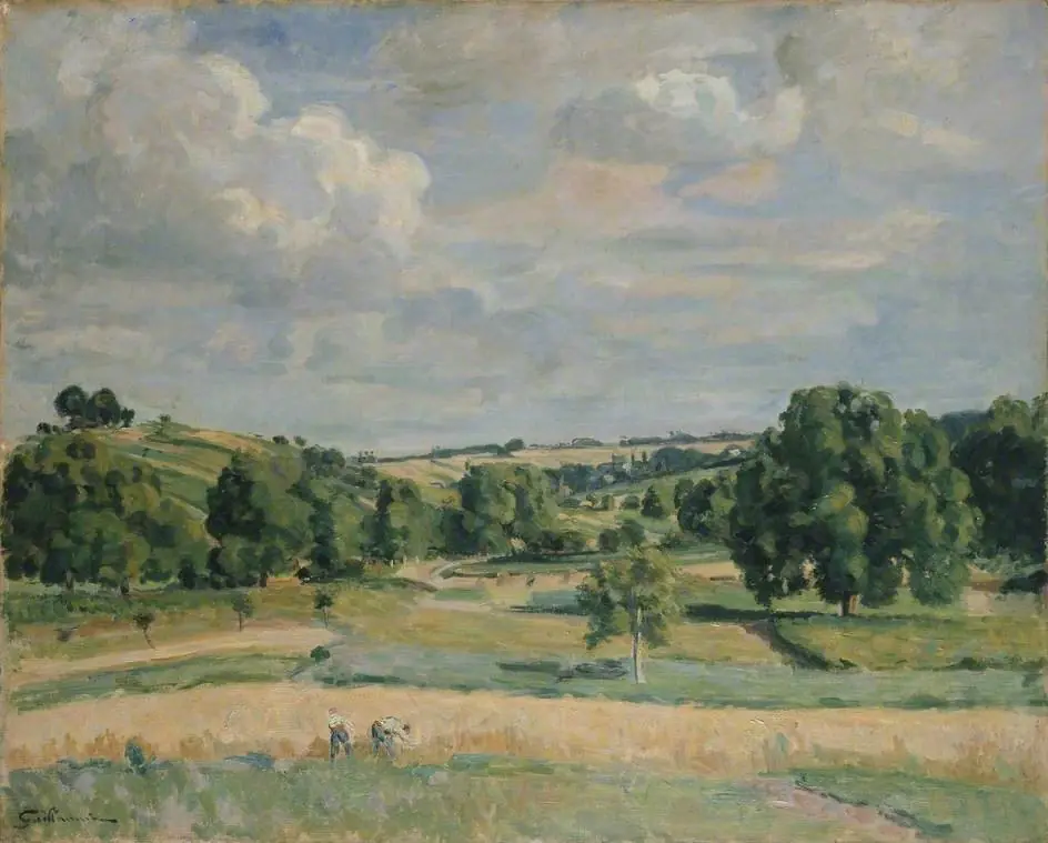 Landscape: Harvest-time in the Somme Valley, by Armand Guillaumin