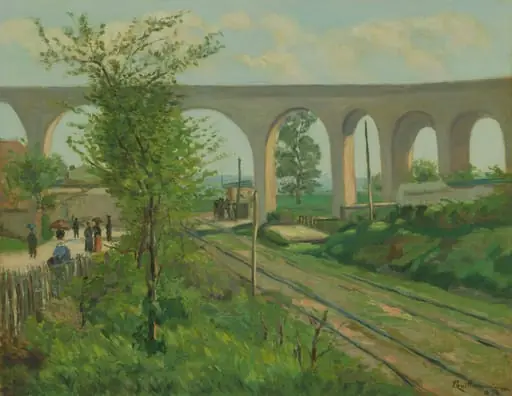 The Arcueil Aqueduct at Sceaux Railroad Crossing, by Armand Guillaumin