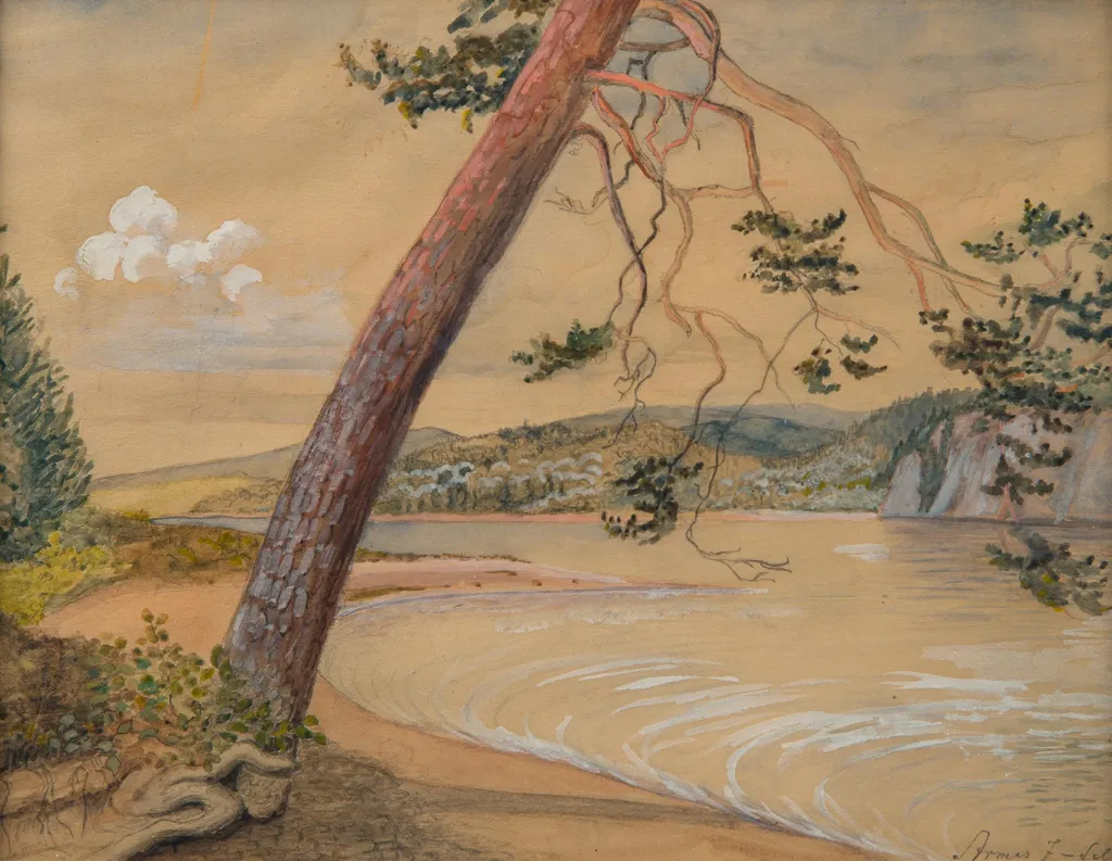 Mänty järven rannalla, by Armas Järnefelt, 1919