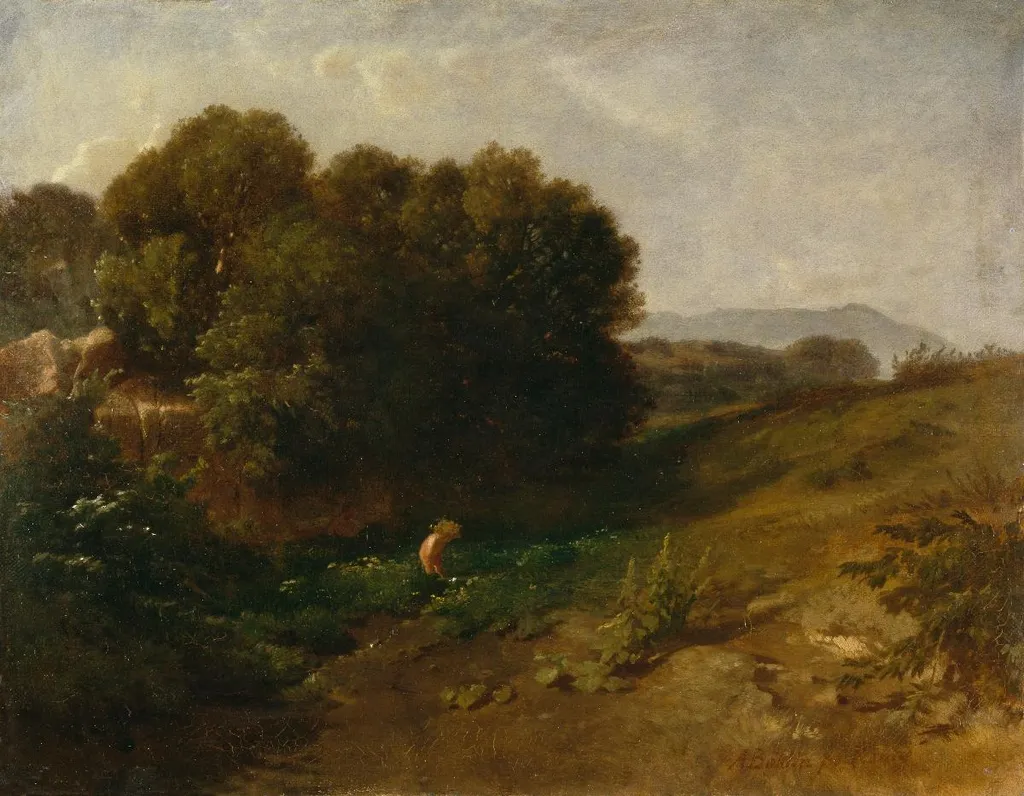 Campagnalandschaft, by Arnold Böcklin, oil, 1855
