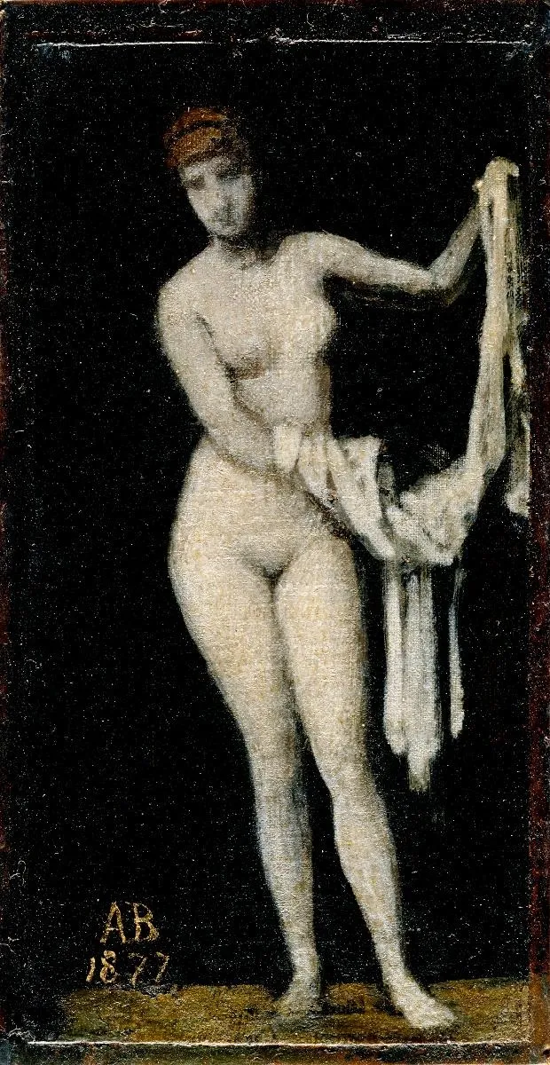 Weibliche Figur, by Arnold Böcklin, unspecified, 1889