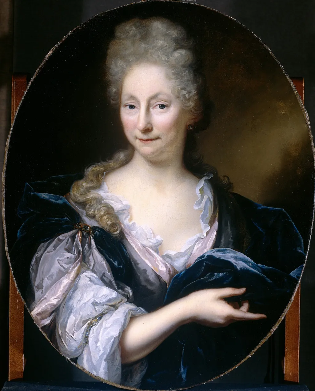 Portrait of Margaretha van de Eeckhout, Wife of Pieter van de Poel, by Arnold Boonen, oil, 1700