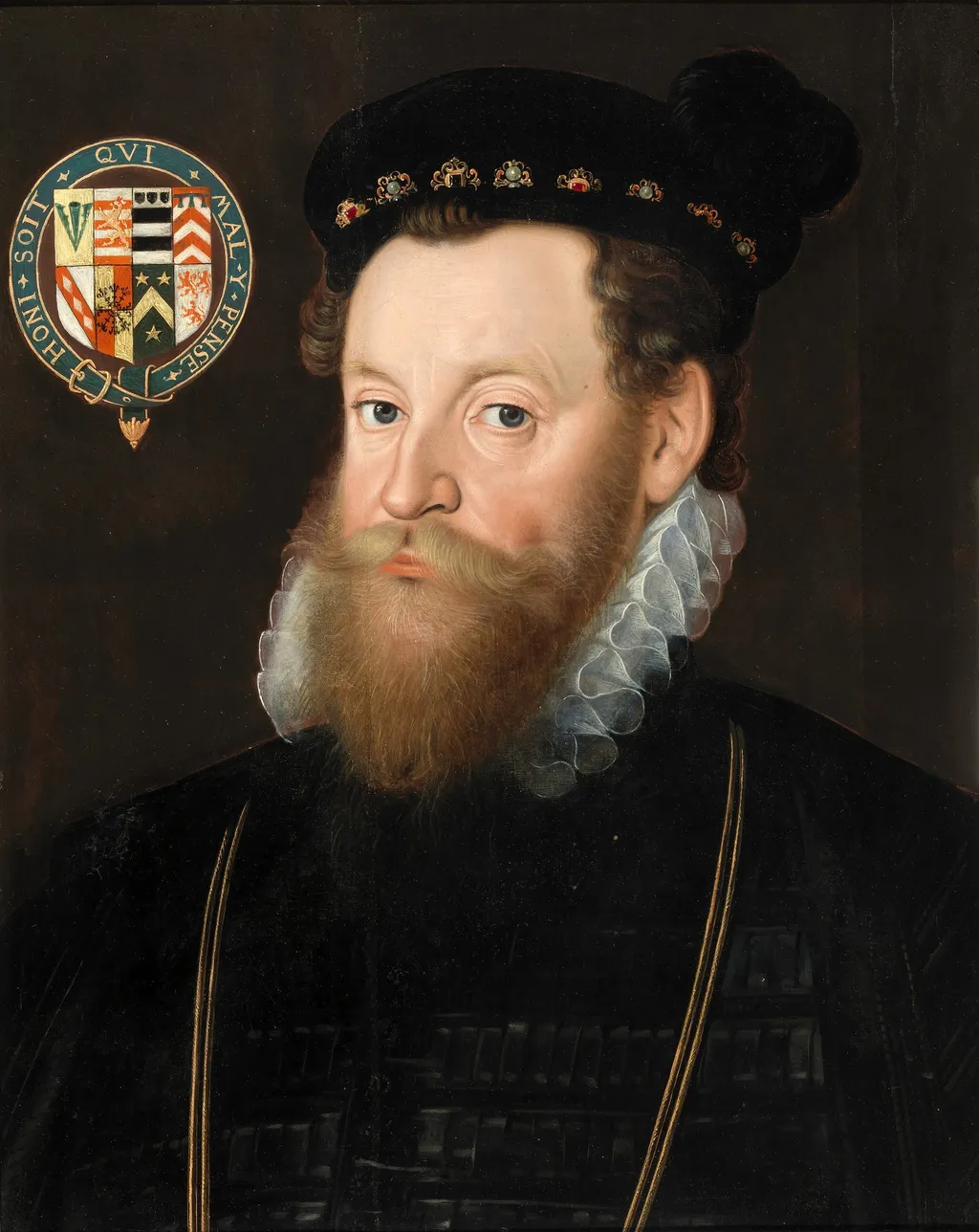 Portrait of Sir Henry Sidney (1529-1586), Lord Deputy of Ireland, by Arnold Bronckorst, unspecified, 1563