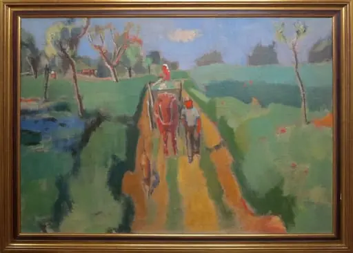 Fiechter, Arnold - Malerei, Sommertag Binninger Höhe, by Arnold Fiechter