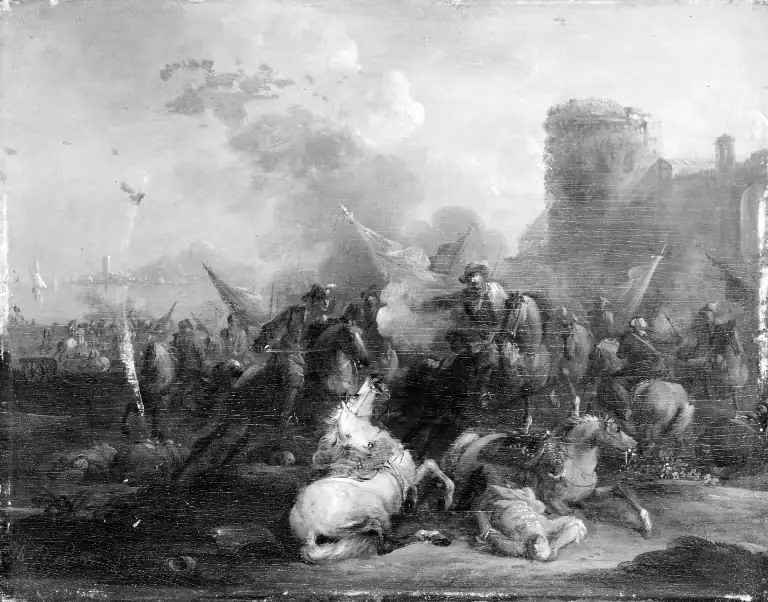 Cavalry Skirmish, by Arnold Frans Rubens