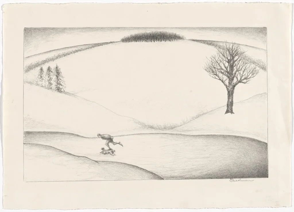 Untitled, by Arnold Friedman, ink, 1931