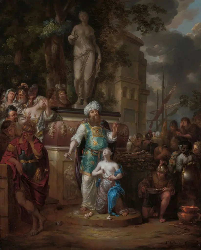 Sacrifice of Iphigenia, by Arnold Houbraken